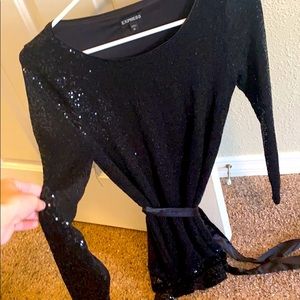 Black sparkle dress